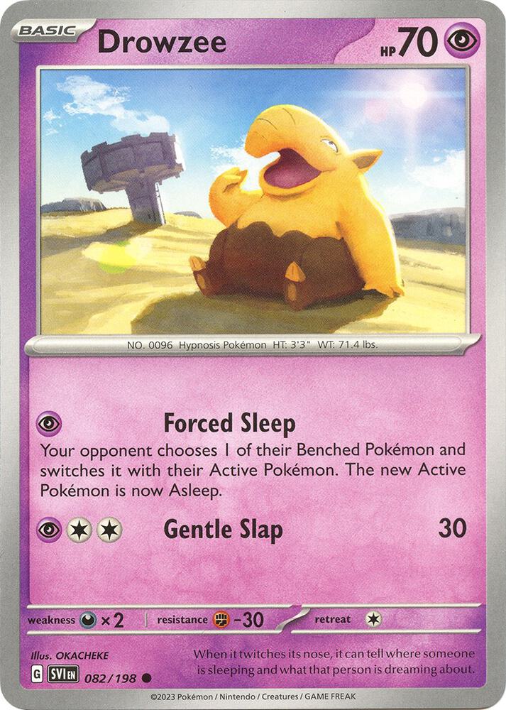 Pokemon - Scarlet & Violet - Drowzee - 082/198 - Reverse Holofoil