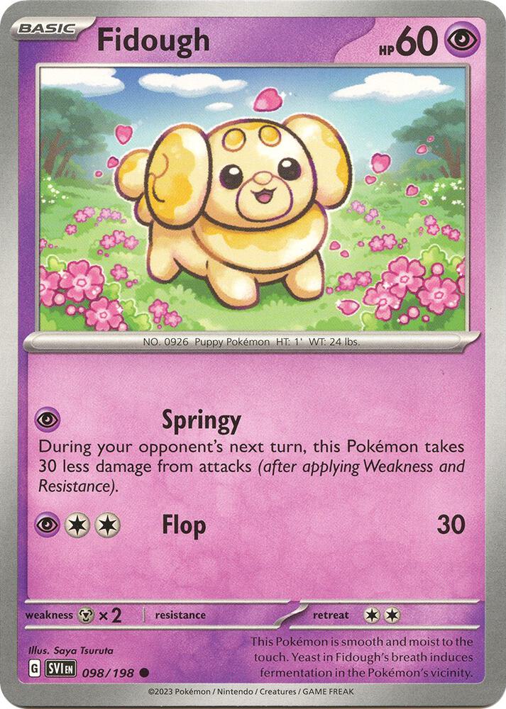 Fidough 098/198 — Scarlet & Violet Pokémon card