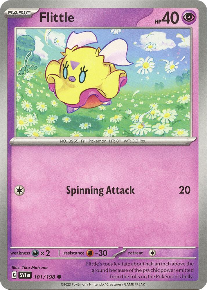 Flittle 101/198 Reverse Holofoil — Scarlet & Violet Pokémon card
