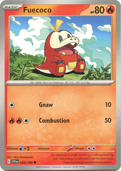 Pokemon - Scarlet & Violet - Fuecoco - 036/198