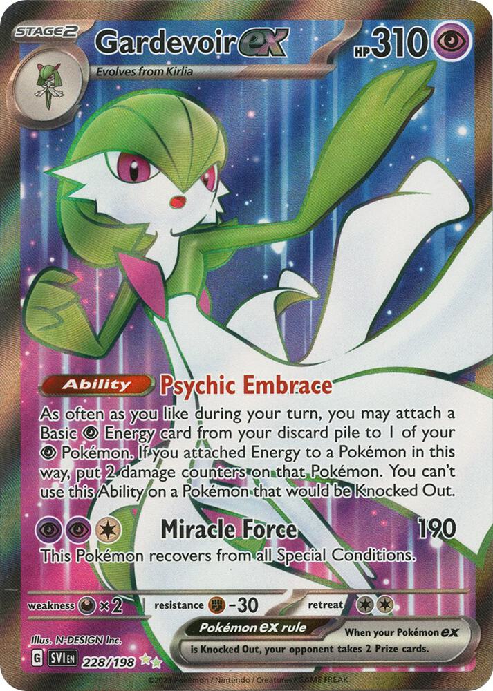 Gardevoir ex 228/198 Holofoil — Scarlet & Violet Pokémon card