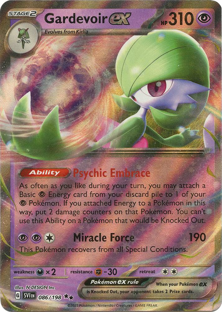 Gardevoir ex 086/198 Holofoil — Scarlet & Violet Pokémon card