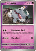 Greavard 105/198 — Scarlet & Violet Pokémon card
