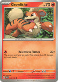 Growlithe 030/198 Reverse Holofoil — Scarlet & Violet Pokémon card