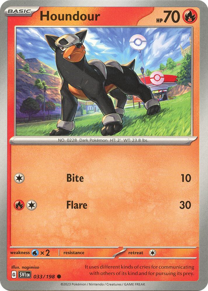 Houndour 033/198 — Scarlet & Violet Pokémon card