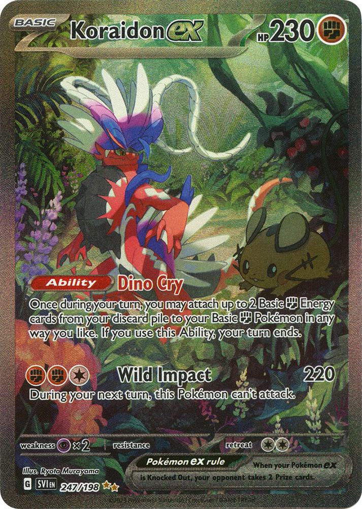 Koraidon ex 247/198 Holofoil — Scarlet & Violet Pokémon card