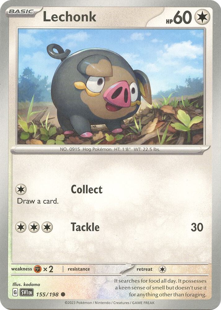 Pokemon - Scarlet & Violet - Lechonk - 155/198