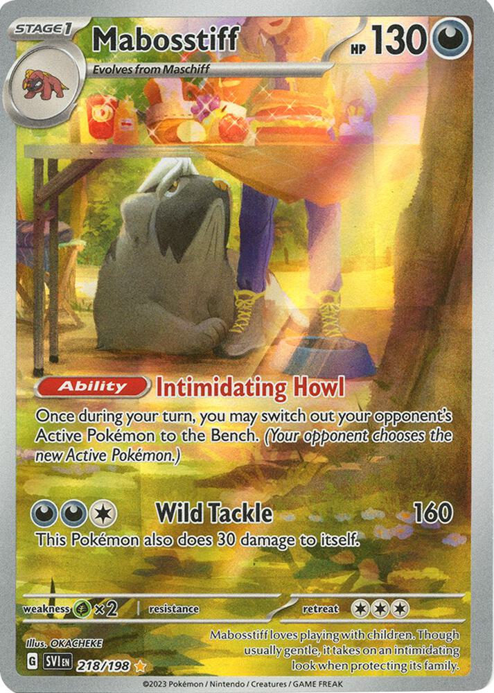 Pokemon - Scarlet & Violet - Mabosstiff - 218/198 - Holofoil