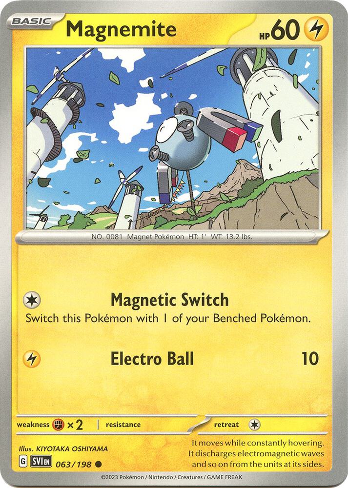 Magnemite 063/198 — Scarlet & Violet Pokémon card