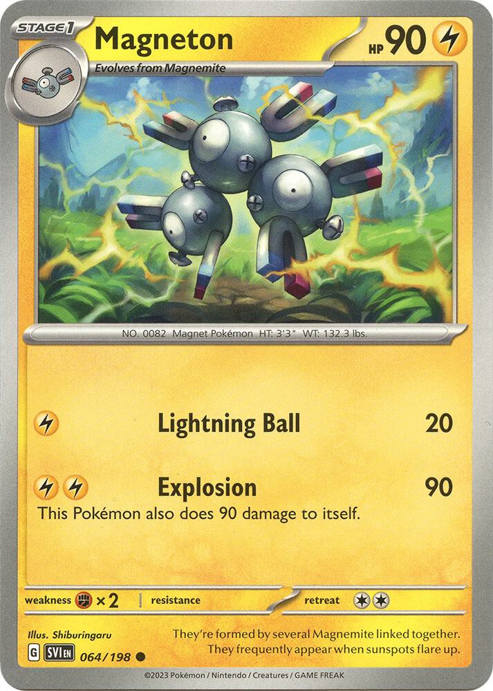 Pokemon - Scarlet & Violet - Magneton - 064/198 - Reverse Holofoil