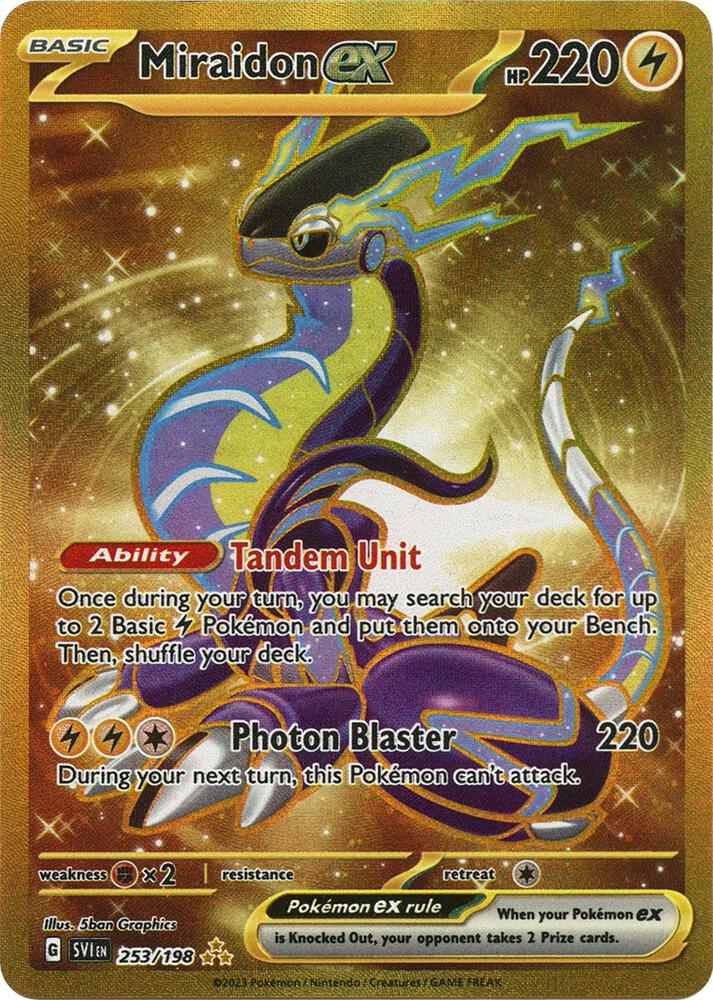 Miraidon ex 253/198 Holofoil — Scarlet & Violet Pokémon card