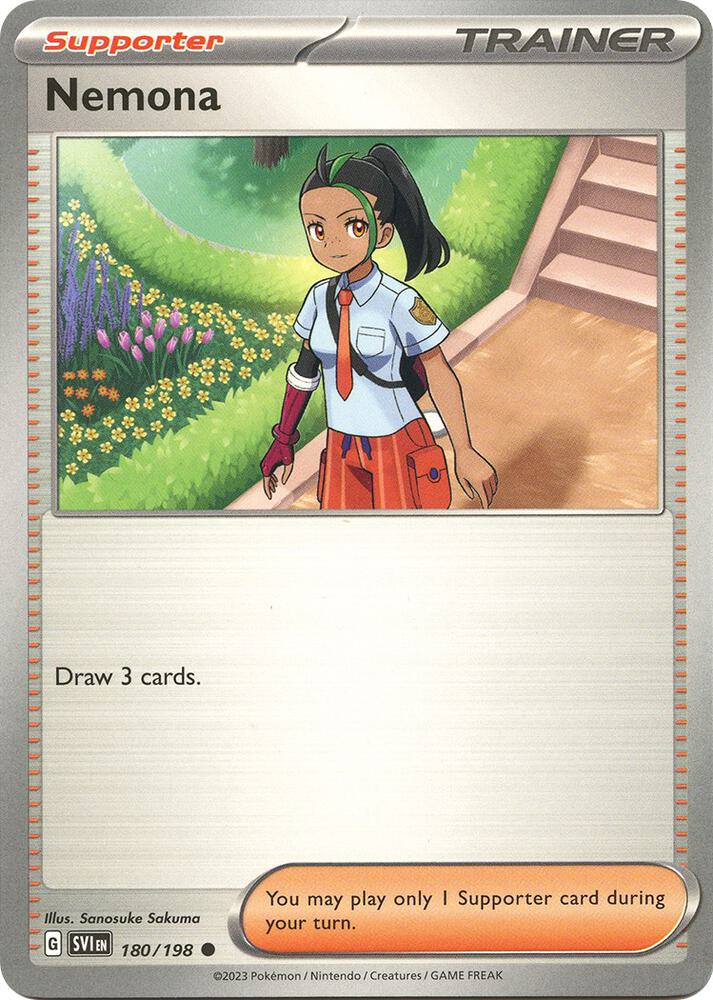 Nemona 180/198 — Scarlet & Violet Pokémon card