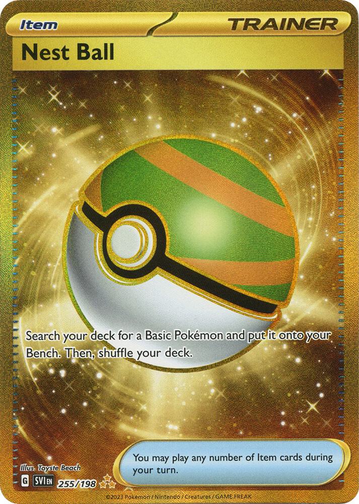 Nest Ball 255/198 Holofoil — Scarlet & Violet Pokémon card