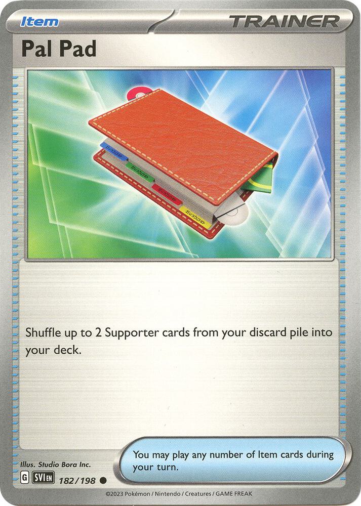 Pal Pad 182/198 Reverse Holofoil — Scarlet & Violet Pokémon card
