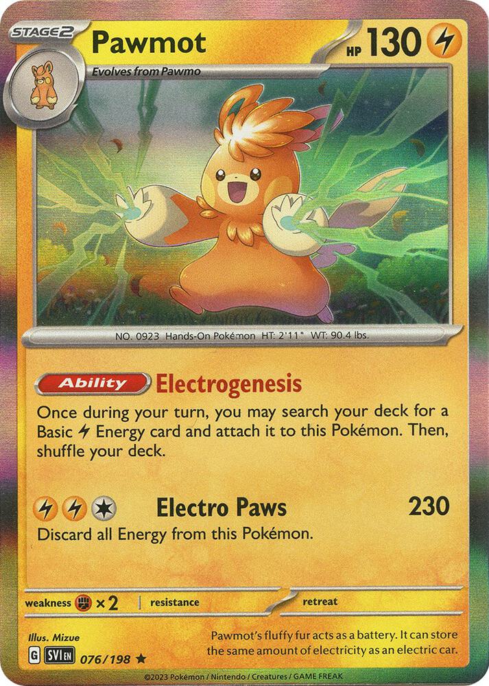 Pokemon - Scarlet & Violet - Pawmot - 076/198 - Holofoil