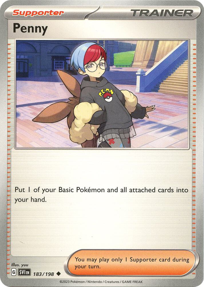 Pokemon - Scarlet & Violet - Penny - 183/198 - Reverse Holofoil