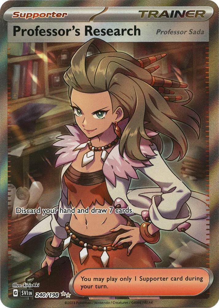 Professor's Research (Professor Sada) 240/198 Holofoil — Scarlet & Violet Pokémon card