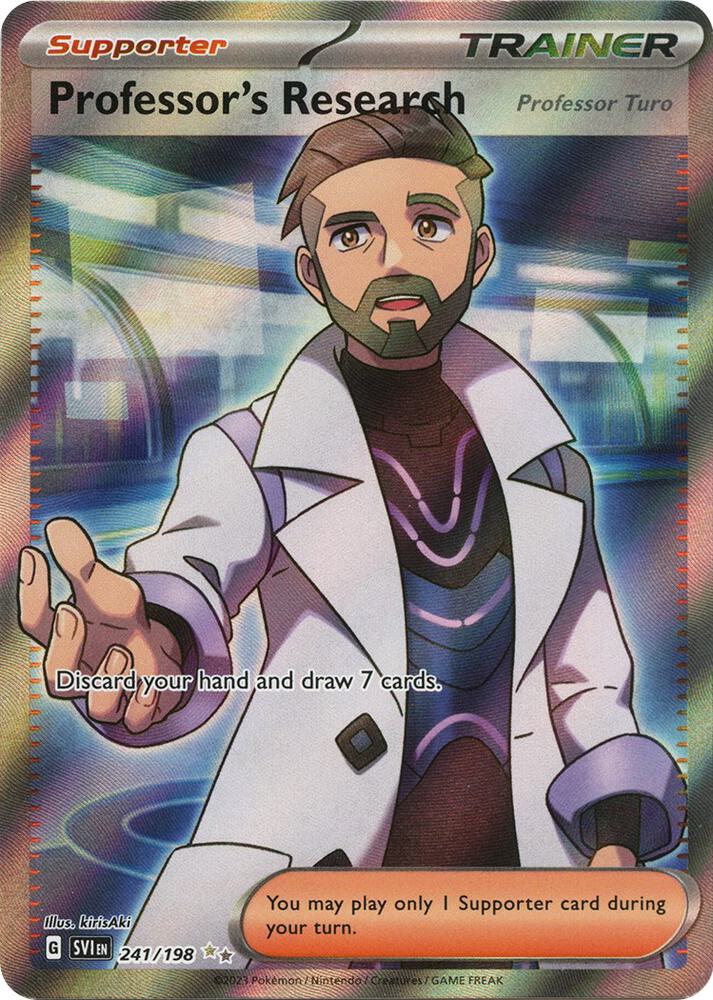 Professor's Research (Professor Turo) 241/198 Holofoil — Scarlet & Violet Pokémon card
