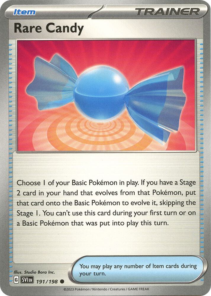 Rare Candy 191/198 Reverse Holofoil — Scarlet & Violet Pokémon card