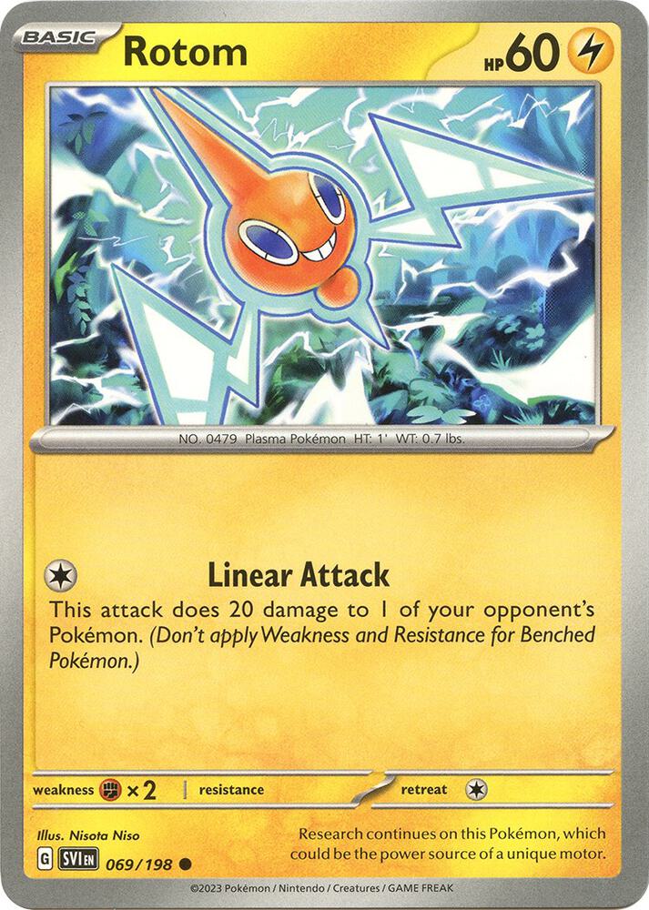 Pokemon - Scarlet & Violet - Rotom - 069/198 - Reverse Holofoil