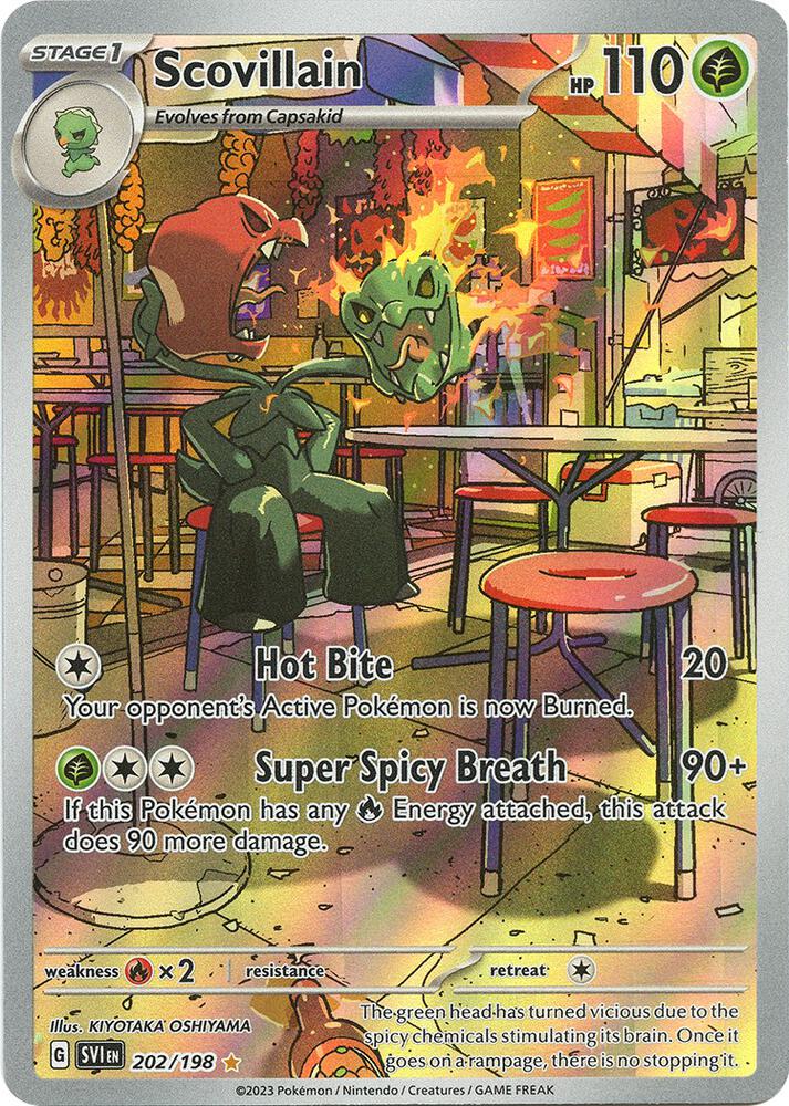 Scovillain 202/198 Holofoil — Scarlet & Violet Pokémon card