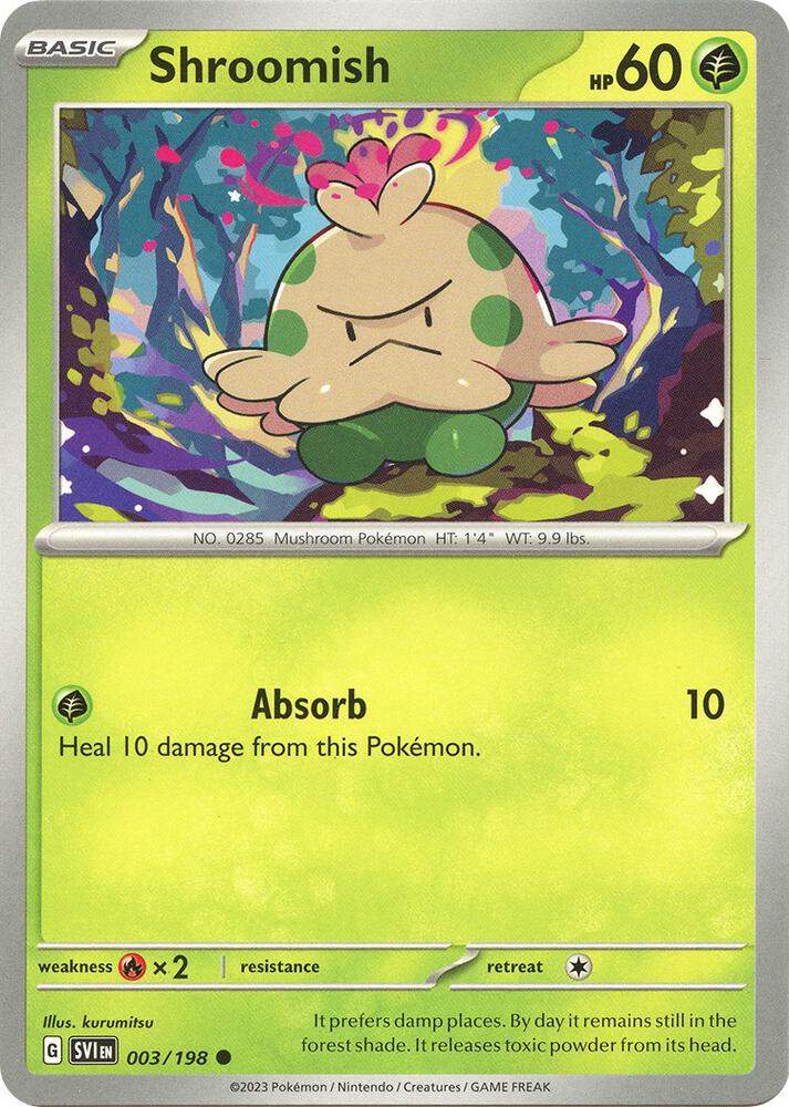 Pokemon - Scarlet & Violet - Shroomish - 003/198 - Reverse Holofoil