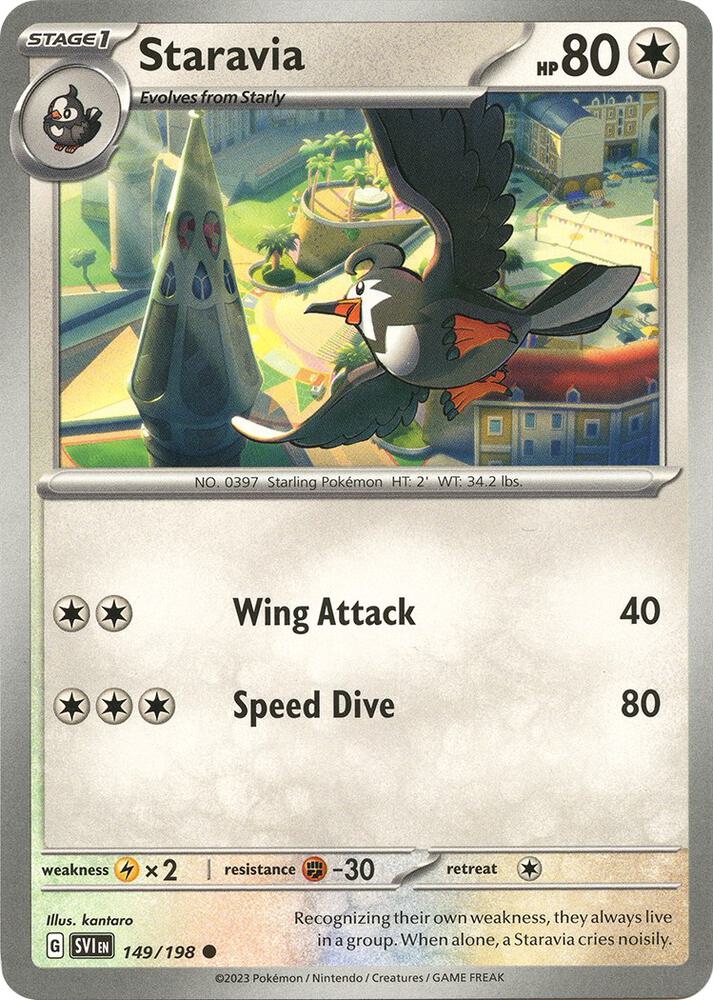 Staravia 149/198 — Scarlet & Violet Pokémon card