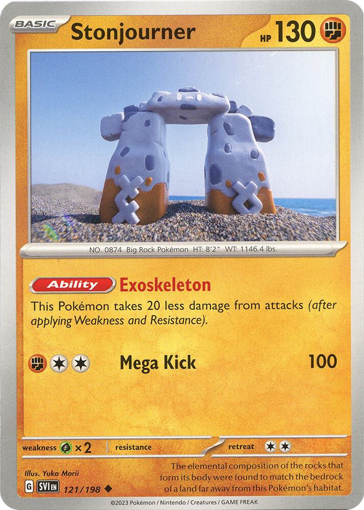 Stonjourner 121/198 — Scarlet & Violet Pokémon card