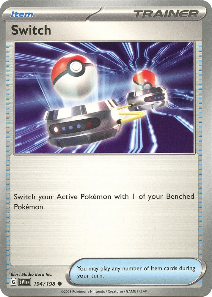 Switch 194/198 Reverse Holofoil — Scarlet & Violet Pokémon card