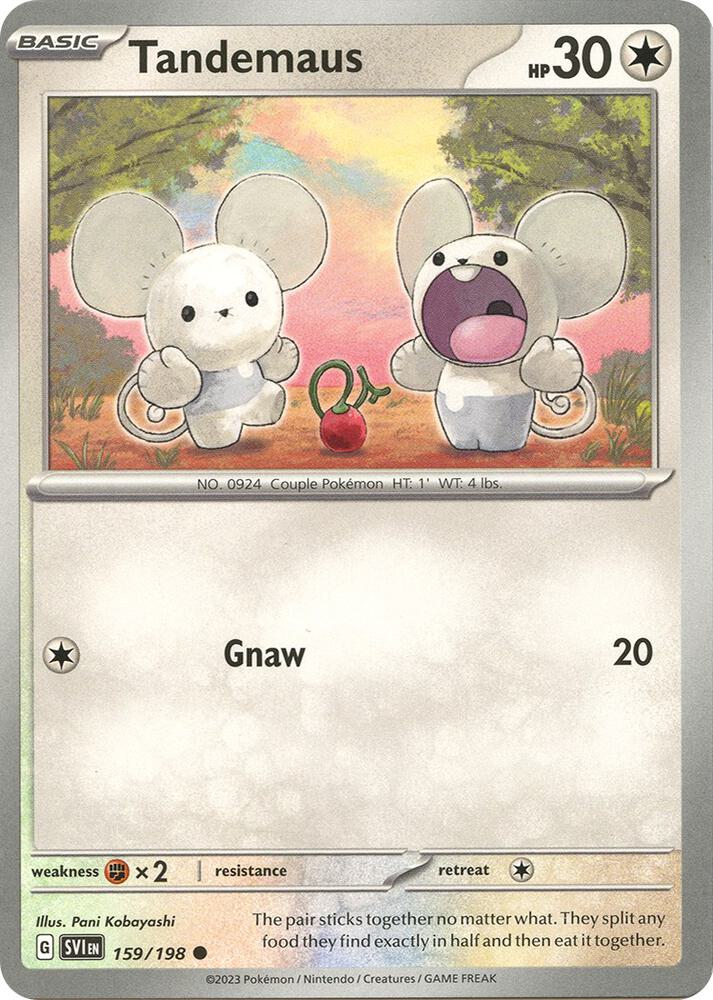 Tandemaus 159/198 — Scarlet & Violet Pokémon card