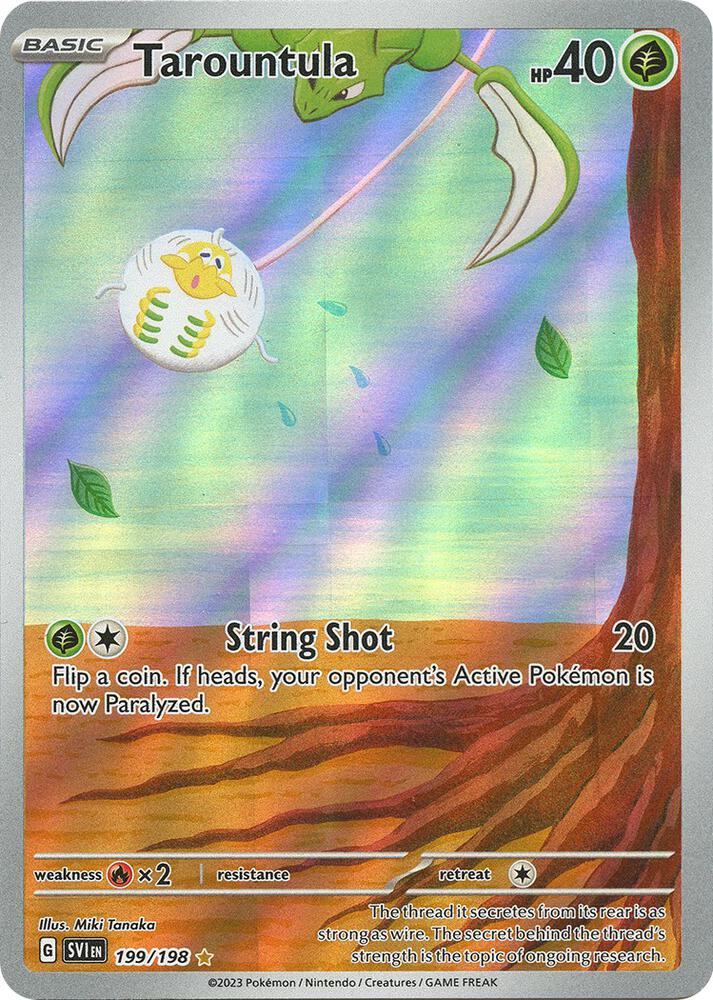 Tarountula 199/198 Holofoil — Scarlet & Violet Pokémon card