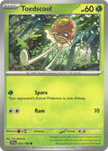 Toedscool 025/198 Reverse Holofoil — Scarlet & Violet Pokémon card