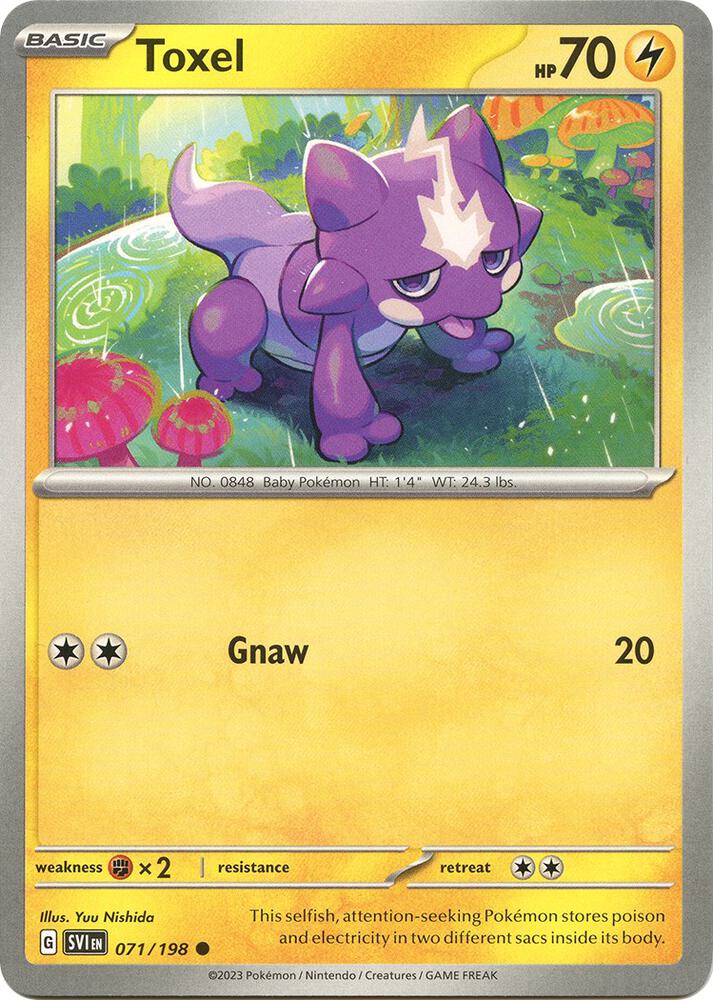 Pokemon - Scarlet & Violet - Toxel - 071/198 - Reverse Holofoil