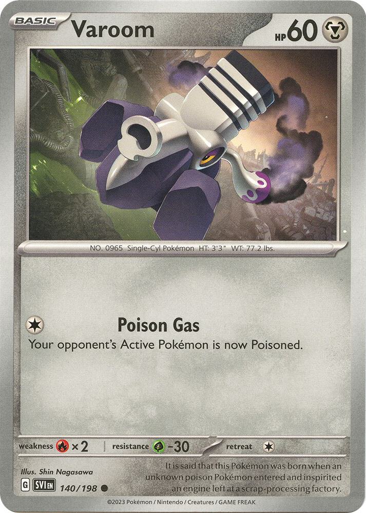 Varoom 140/198 — Scarlet & Violet Pokémon card