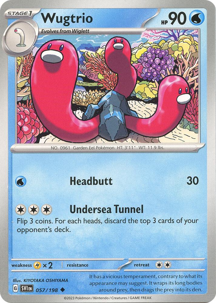 Pokemon - Scarlet & Violet - Wugtrio - 057/198 - Reverse Holofoil