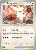 Zangoose 147/198 Reverse Holofoil — Scarlet & Violet Pokémon card