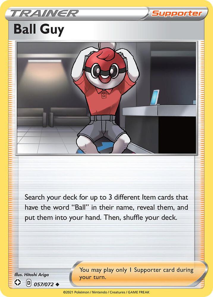 Ball Guy 057/072 — Shining Fates Pokémon card