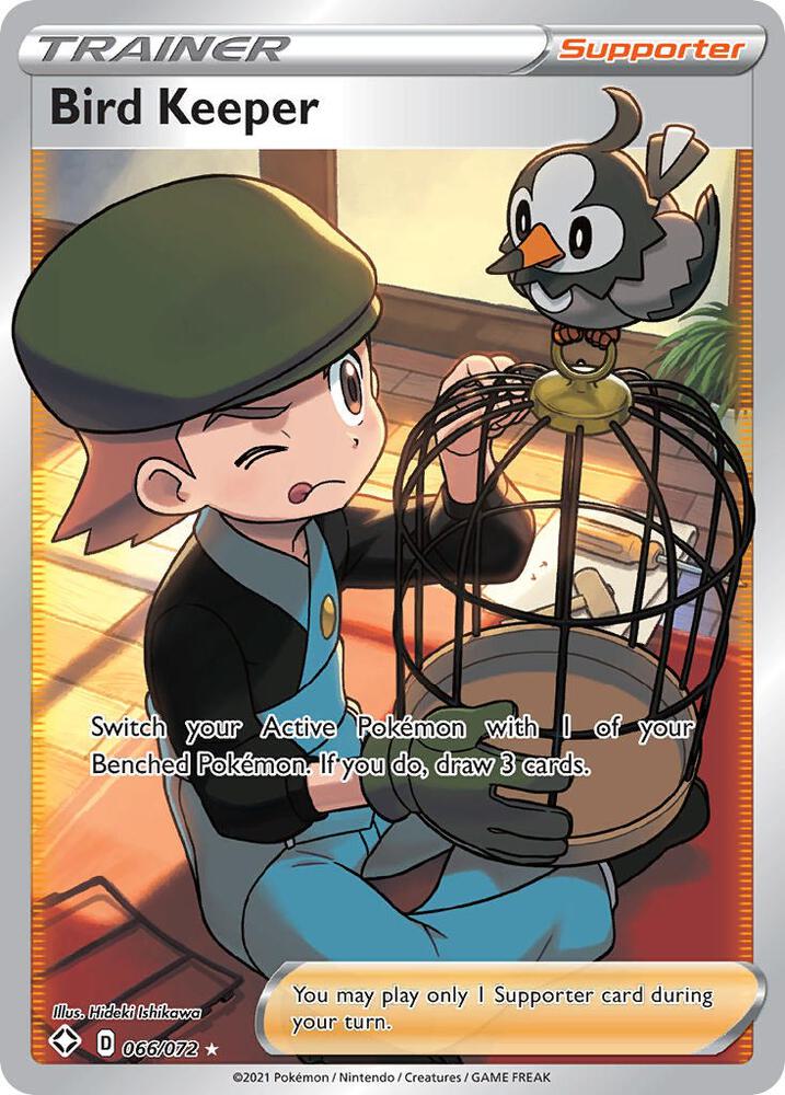 Pokemon - Sword & Shield - Shining Fates - Bird Keeper - 066/072 - Holofoil