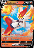 Cinderace V 018/072 Holofoil — Shining Fates Pokémon card