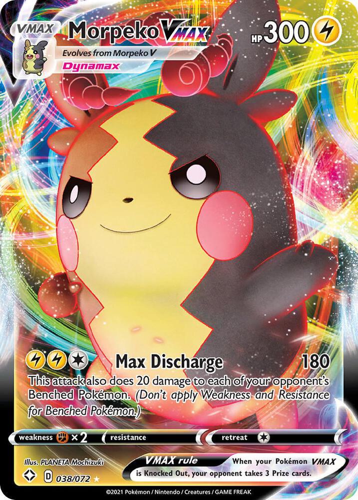 Morpeko VMAX 038/072 Holofoil — Shining Fates Pokémon card