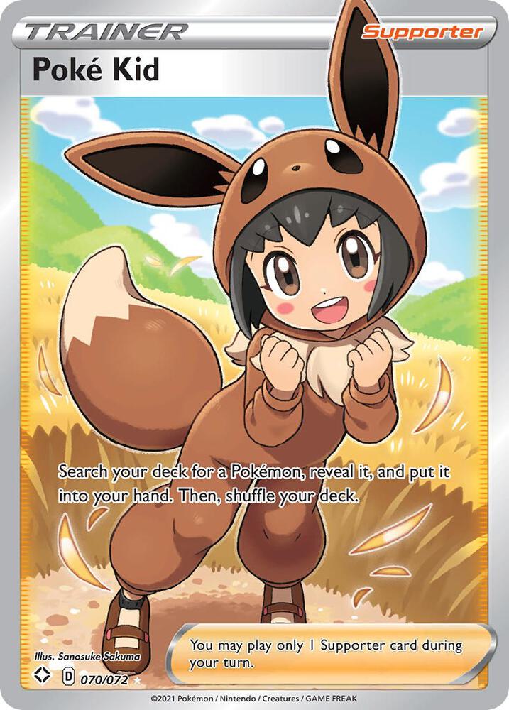 Poke Kid 070/072 Holofoil — Shining Fates Pokémon card
