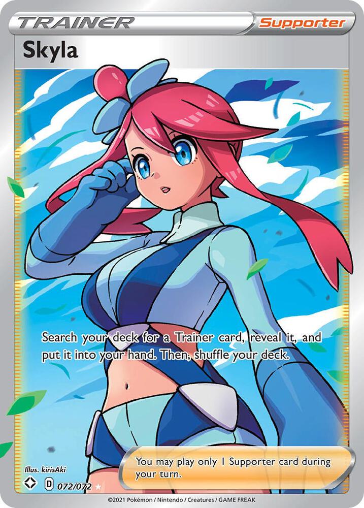 Skyla 072/072 Holofoil — Shining Fates Pokémon card