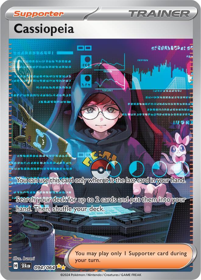 Cassiopeia 094/064 Holofoil, Shrouded Fable Pokémon card