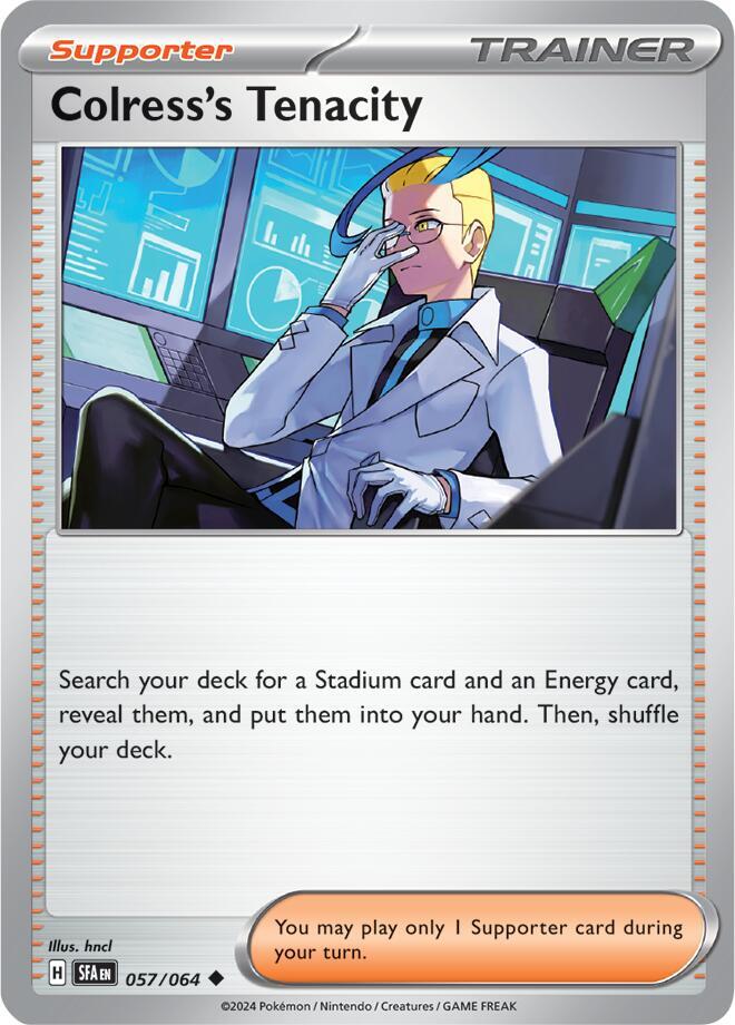 Pokemon - Shrouded Fable - Colress's Tenacity - 057/064 - Reverse Holofoil