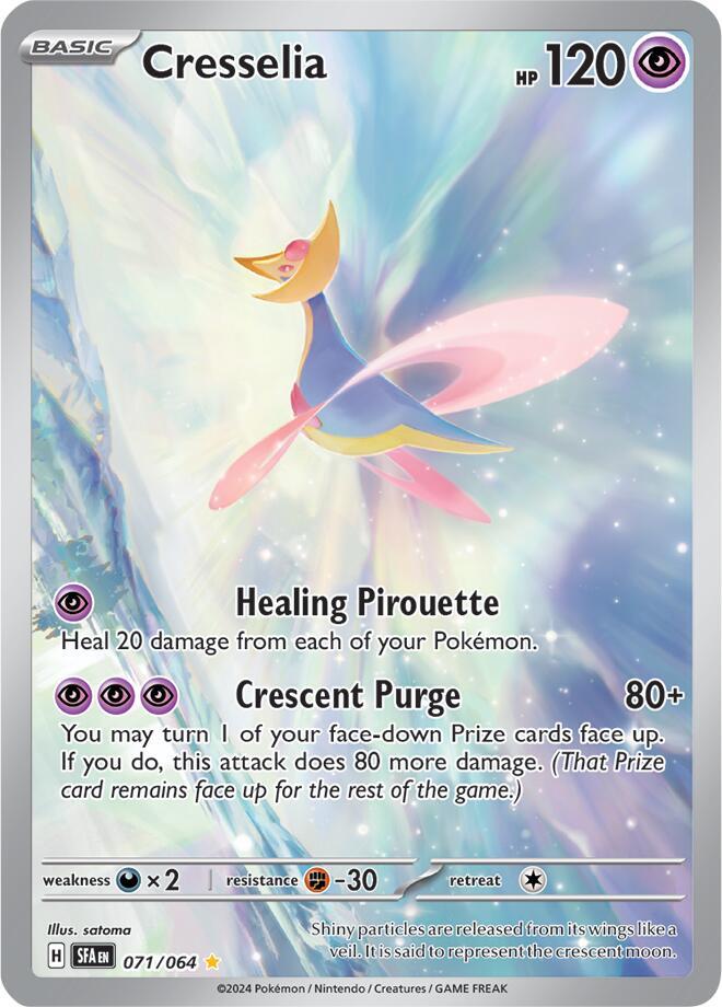 Cresselia 071/064 Holofoil, Shrouded Fable Pokémon card