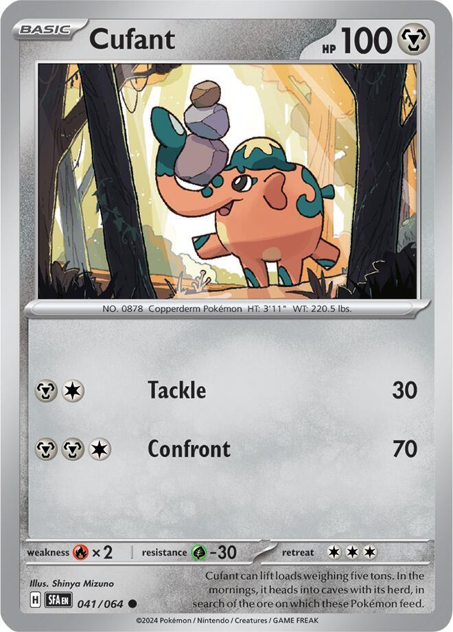 Pokemon - Shrouded Fable - Cufant - 041/064 - Reverse Holofoil