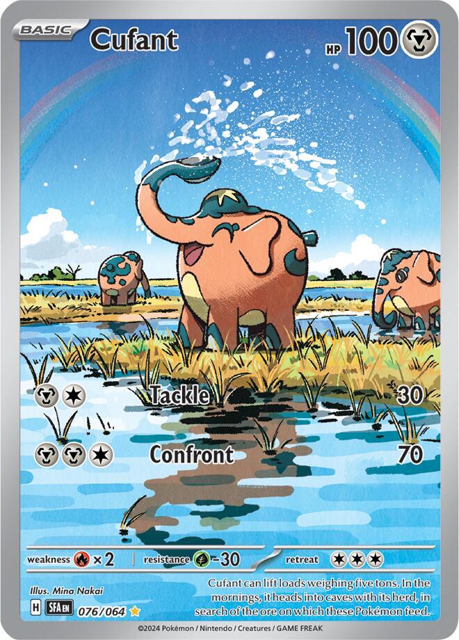 Cufant 076/064 Holofoil, Shrouded Fable Pokémon card