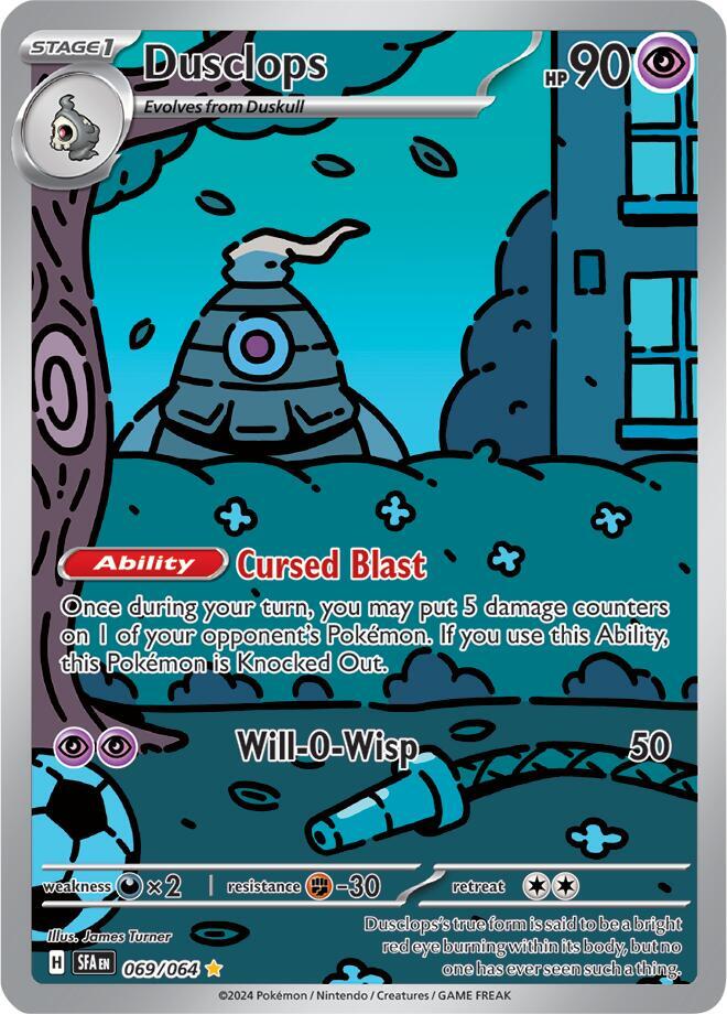 Dusclops 069/064 Holofoil, Shrouded Fable Pokémon card