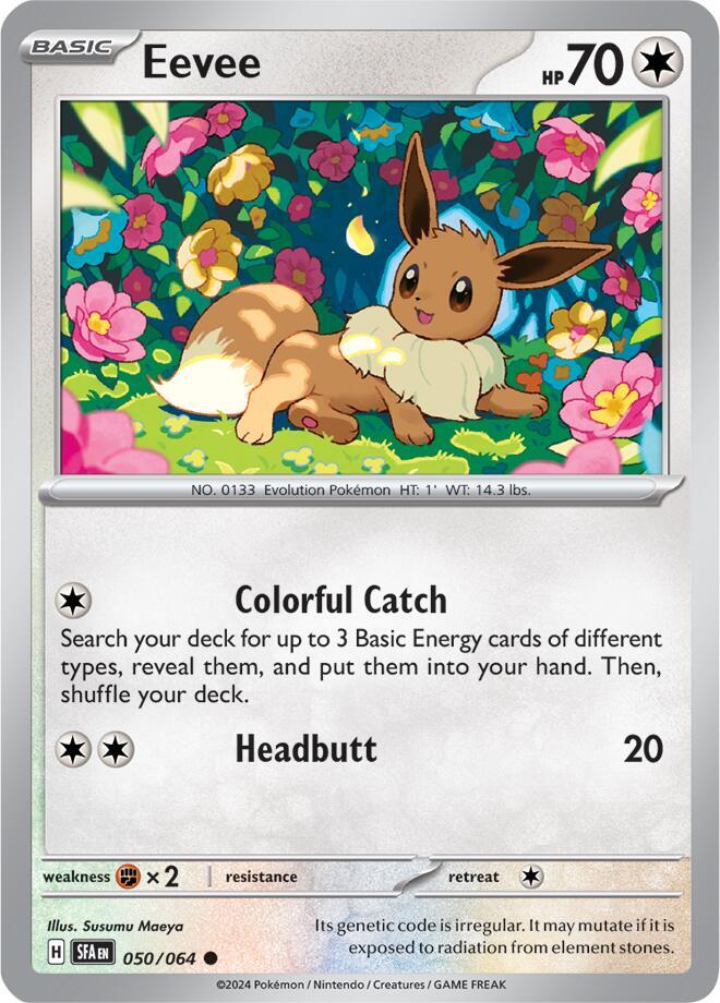 Pokemon - Shrouded Fable - Eevee - 050/064 - Reverse Holofoil