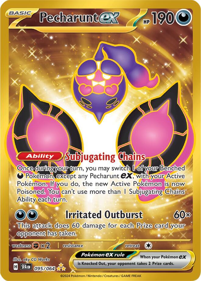 Pecharunt ex 095/064 Holofoil, Shrouded Fable Pokémon card